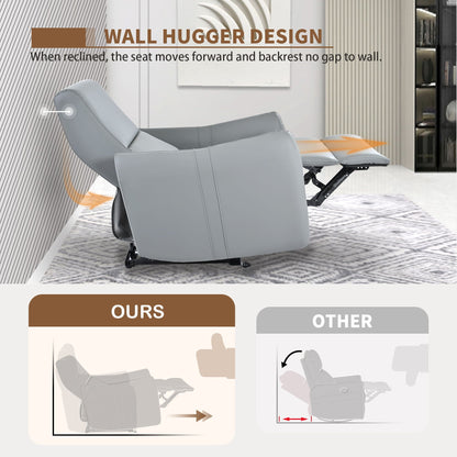 Wall Hugger Power Recliner with USB Port