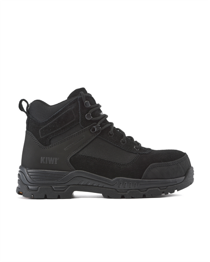 Kiwi Trek Black Suede/Nylon 5" Steel Toe Water Resistant Work Boots [R63500]