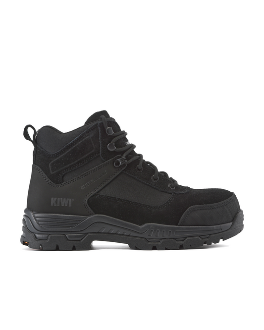Kiwi Trek Black Suede/Nylon 5" Steel Toe Water Resistant Work Boots [R63500]