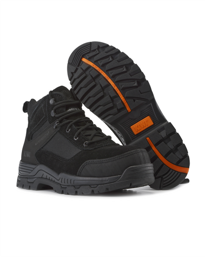 Kiwi Trek Black Suede/Nylon 5" Steel Toe Water Resistant Work Boots [R63500]