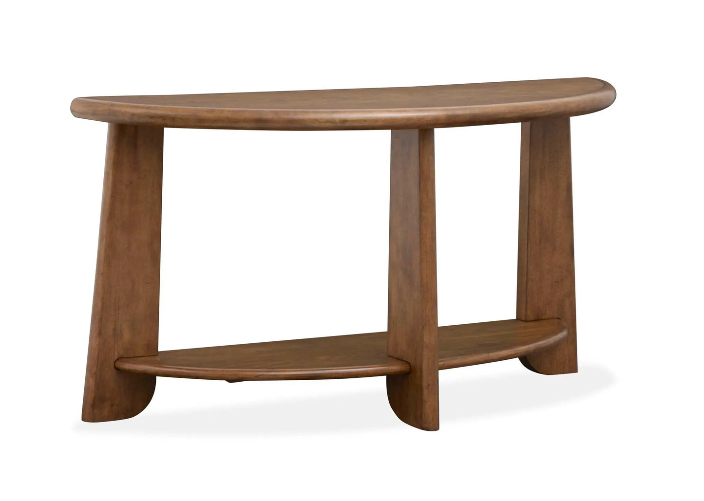 Tanner Demilune Sofa Table in Tawny Brown