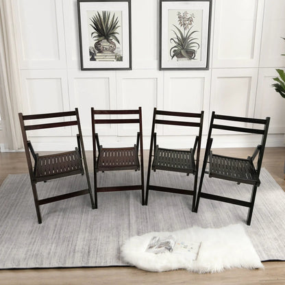 Solid Wood Foldable Event Chair Set of 4