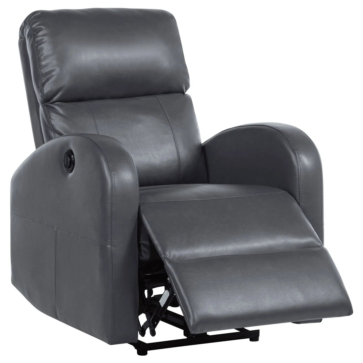 Meglia power recliner chair gray faux leather by Unique Piece Furniture on Tampa Home & Garden Store