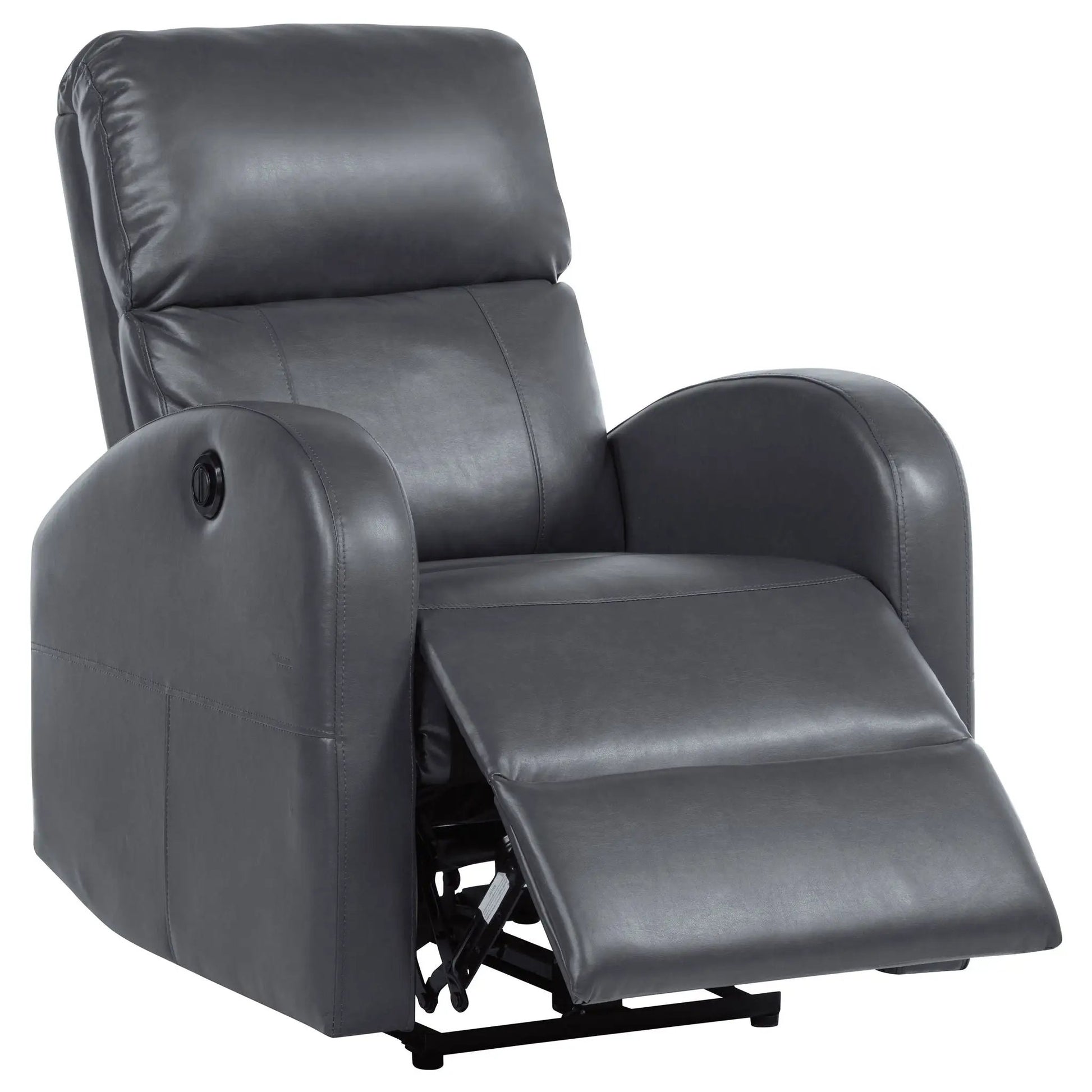 Meglia power recliner chair gray faux leather by Unique Piece Furniture on Tampa Home & Garden Store