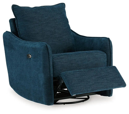 Mcburg Swivel Power Recliner blue, Unique Piece Furniture chair on Tampa Home & Garden Store