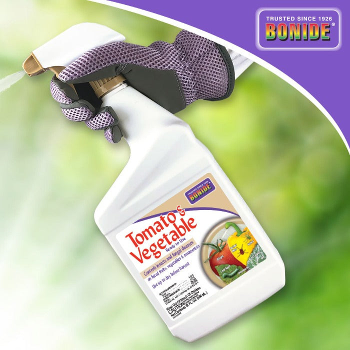 Bonide Tomato & Vegetable 3-in-1 spray bottle with Bonide label for home garden on Tampa Home & Garden Store
