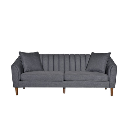 Contemporary 3 Seater Sofa With Plush Cushions