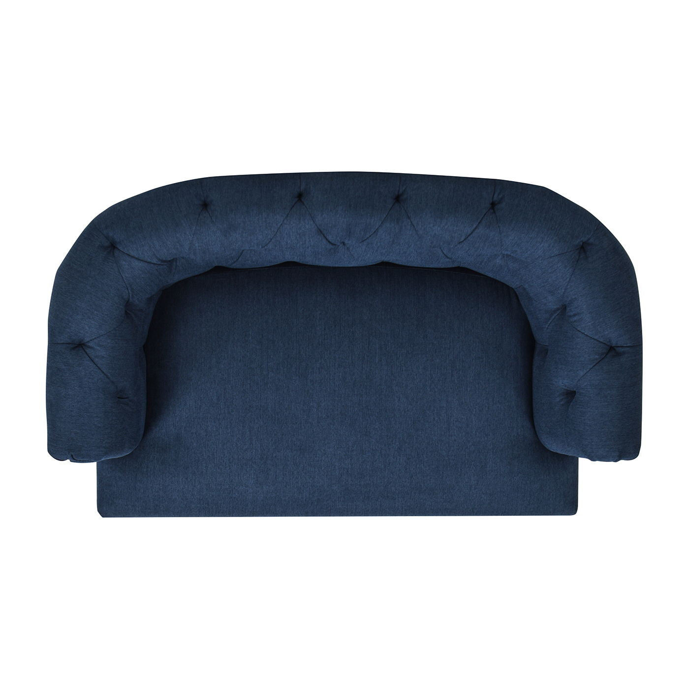 Kiki Chesterfield Dog Sofa Bed Medium navy blue velvet with tufted back from HouseOfZazla on Tampa Home & Garden Store