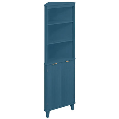 68 Inch Tall Bathroom Floor Cabinet Fluted Doors