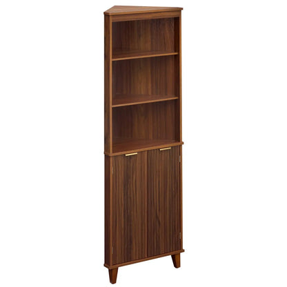 Corner Cabinet With Fluted Doors for Bathroom