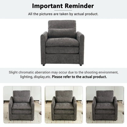 Cozy Upholstered Cushion Armchair for Living Room