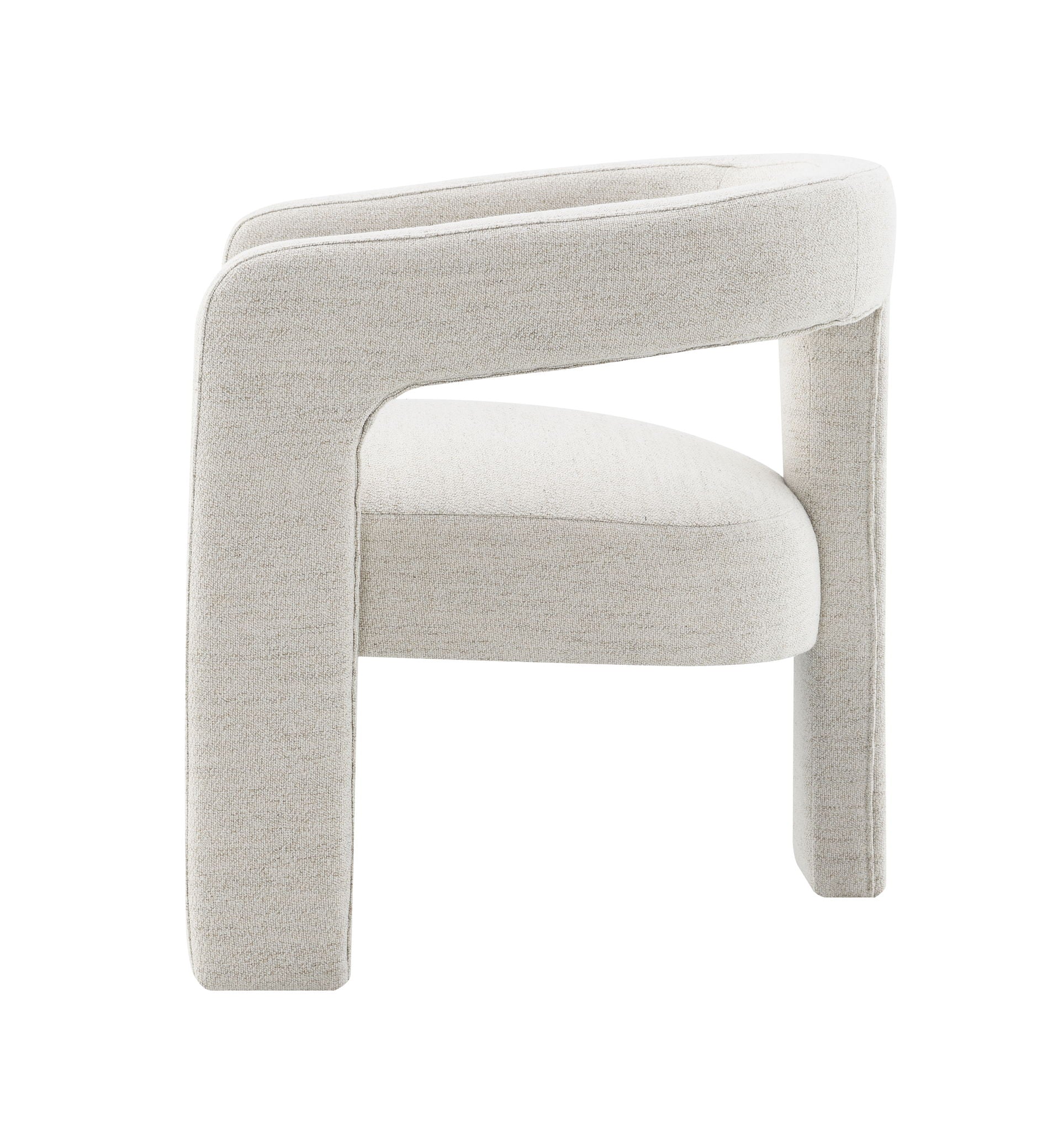 Lomas Boucle Side Chair set of 2 in beige boucle fabric by HouseOfZazla on Tampa Home & Garden Store