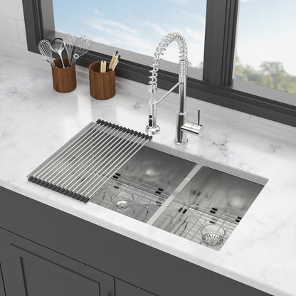 Modern Double Bowl Undermount Sink And Steel