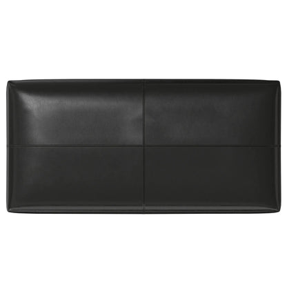 Gabbie storage ottoman coffee table in black leather with stitched seams by Unique Piece Furniture on Tampa Home & Garden Store