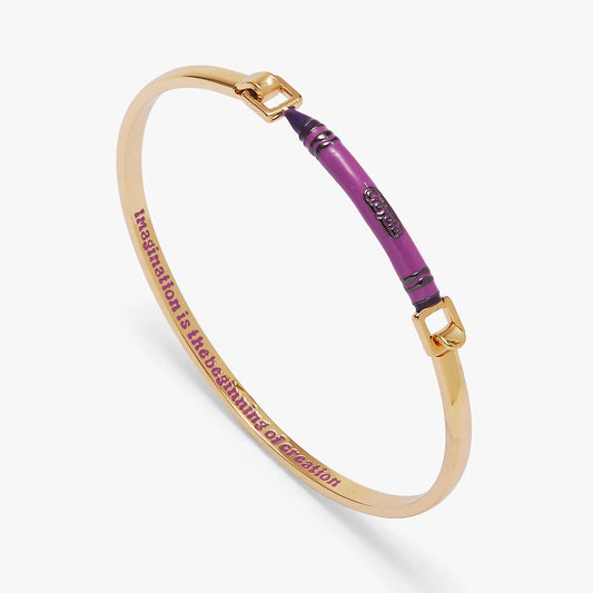 Crayola Royal Purple Crayon Tension Bangle by Alex and Ani on Tampa Home & Garden Store