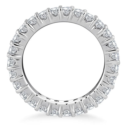 14k white gold eternity ring with round diamonds, prong-set band on Tampa Home & Garden Store
