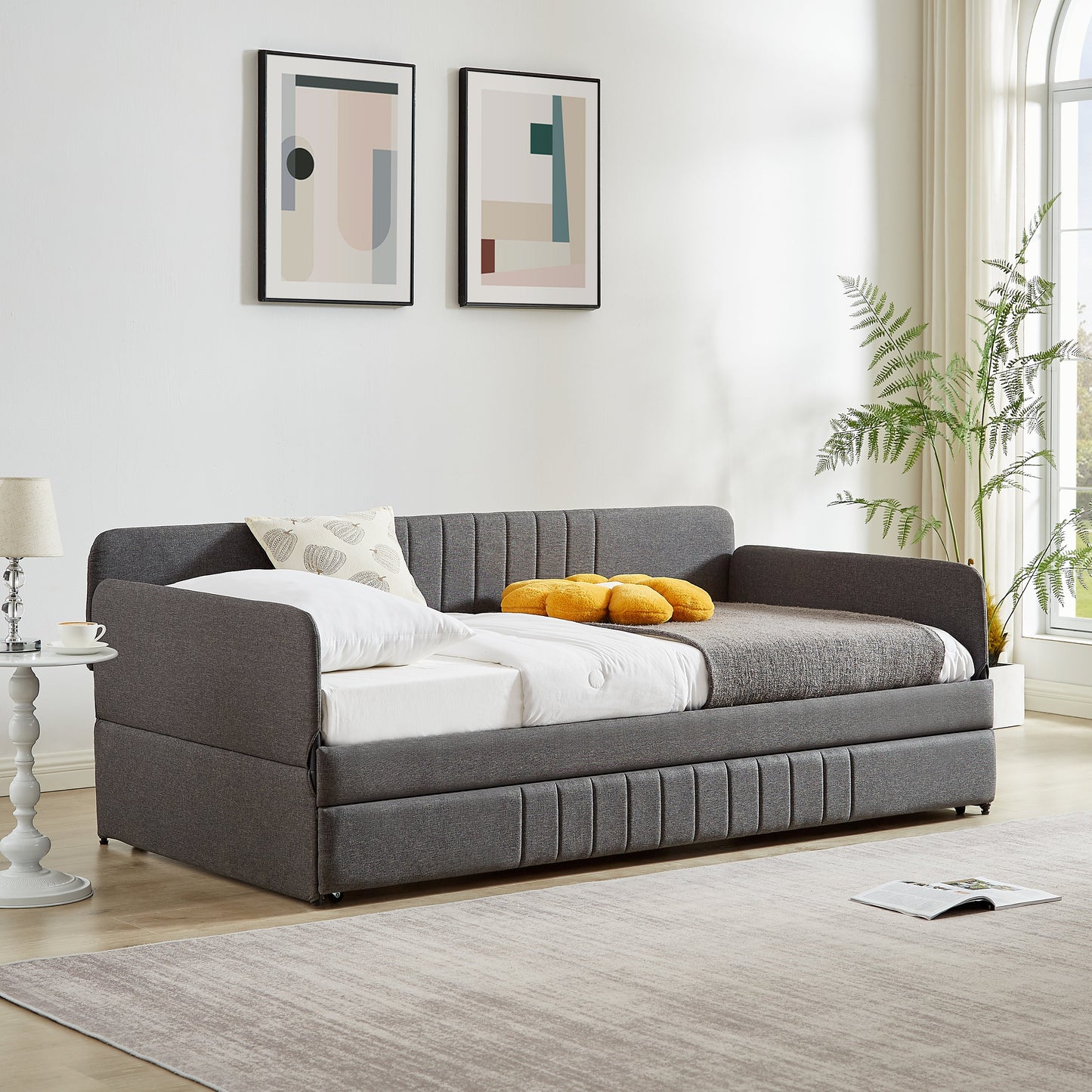 Sturdy Metal Daybed for a Sofa and Trundle Twin