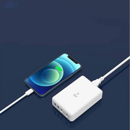 FLIPSTYLEZLLC white fast-charge multi-port USB charger powering a smartphone on Tampa Home & Garden Store