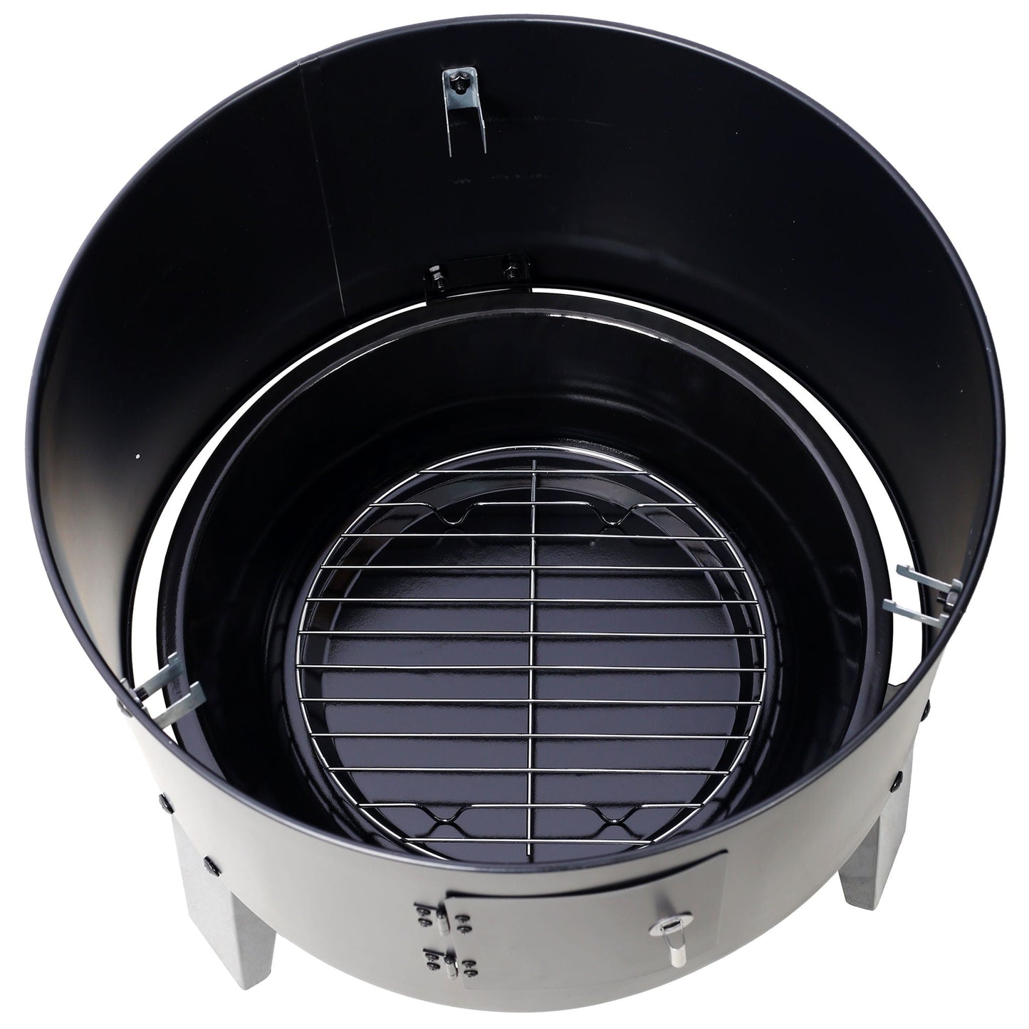 A Portable Charcoal Smoker and Grill for Outdoors