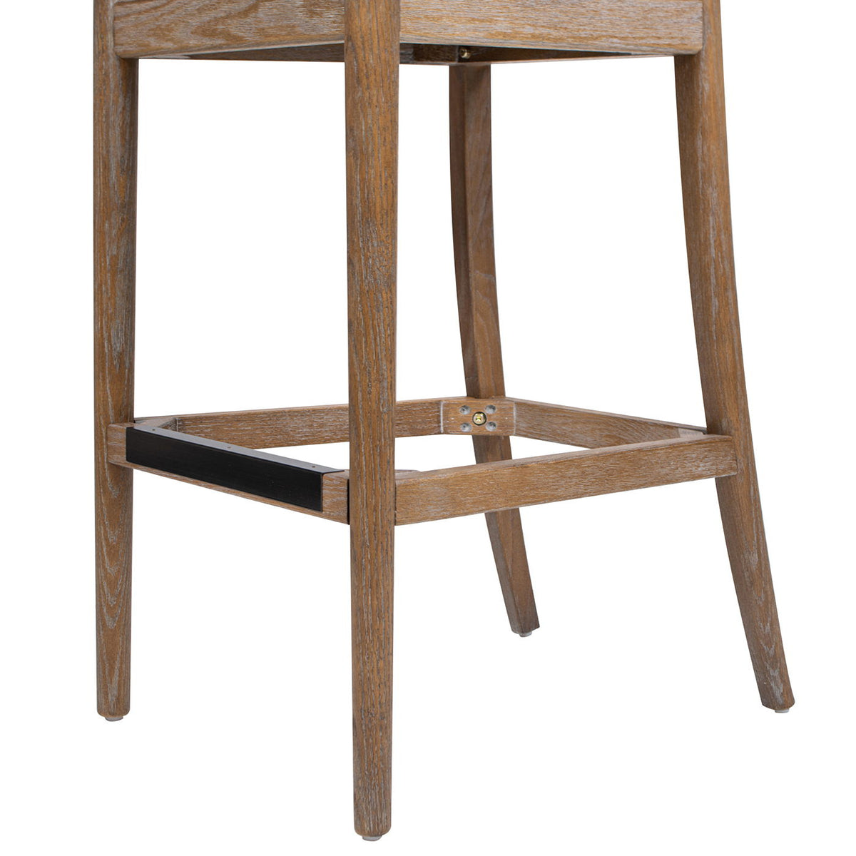 Counter stool with curved back cane webbing and warm wood frame, HouseOfZazla on Tampa Home & Garden Store