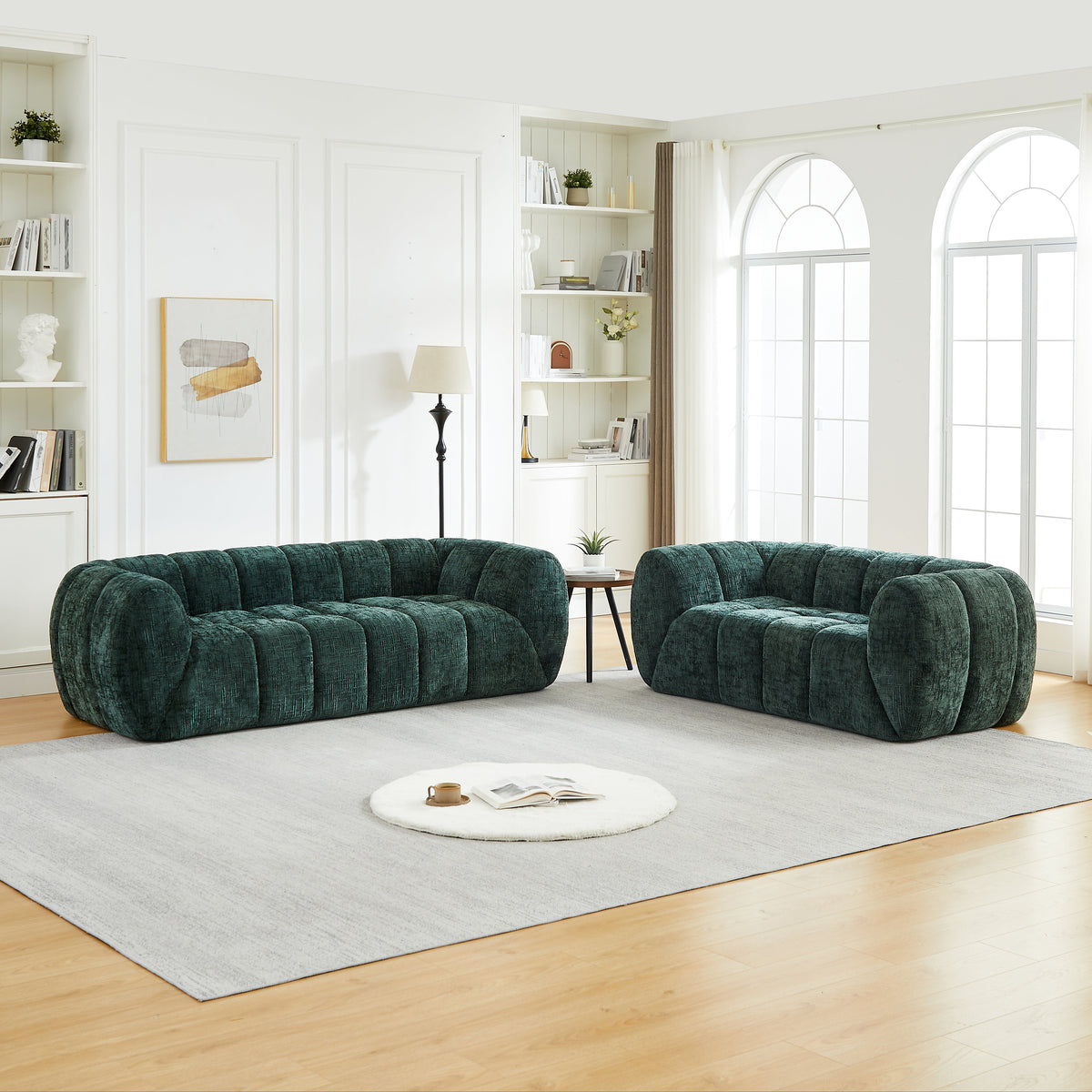 Modern Chenille Sofa for a Cozy Living Room