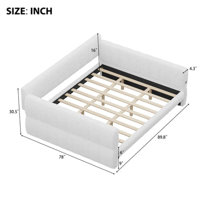 Upholstered Platform Bed With USB Charging Ports