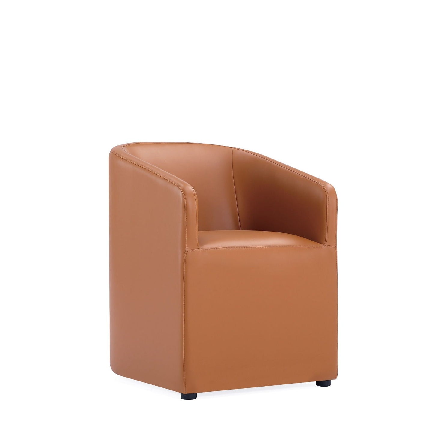Anna and Modern Round Vegan Dining Armchair