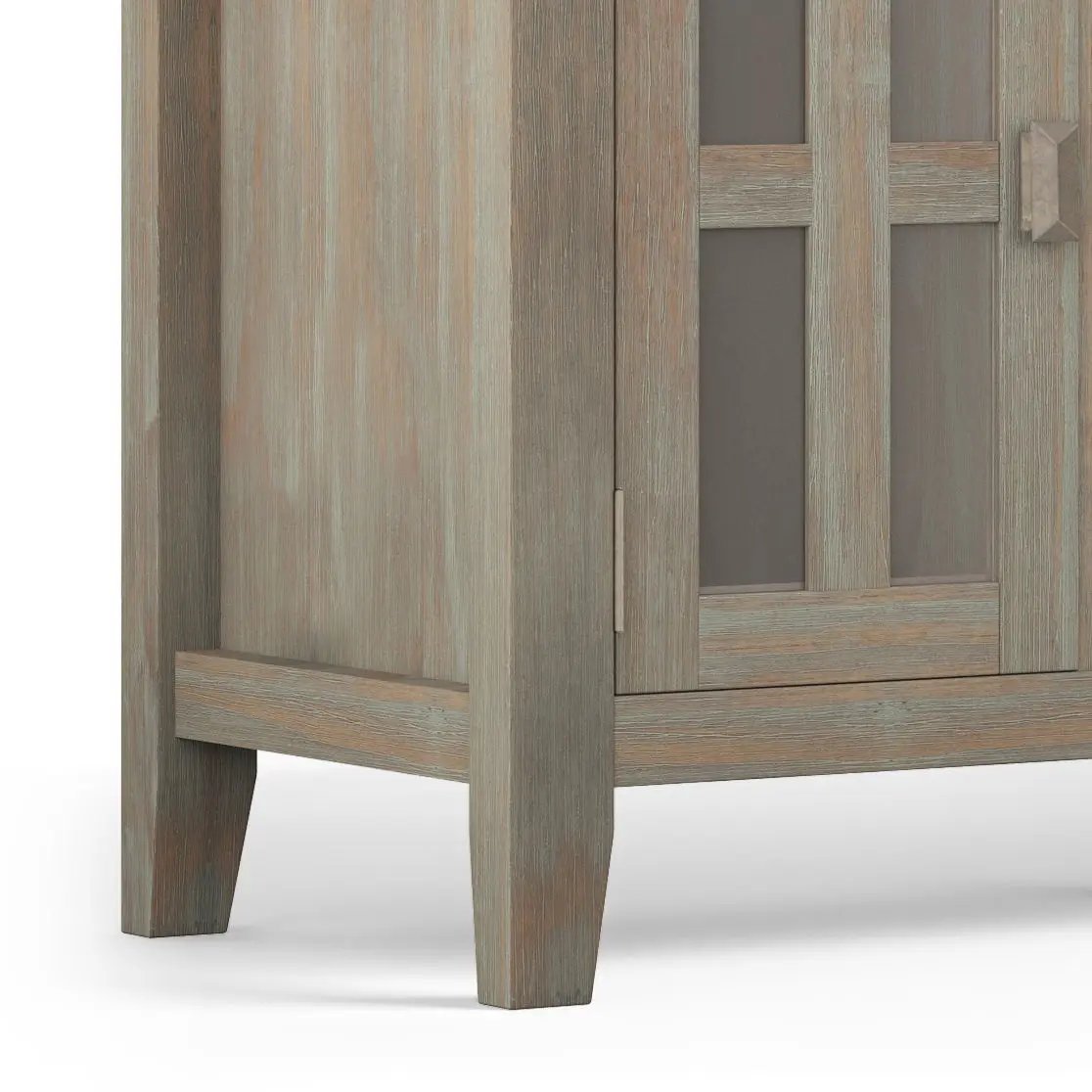 Artisan Tv Media Stand Glass Doors and Drawers