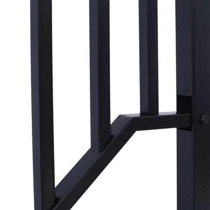 A Powder Coated Wrought Iron Handrail For Steps