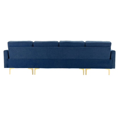 Modern Convertible Sectional Sofa and Ottoman