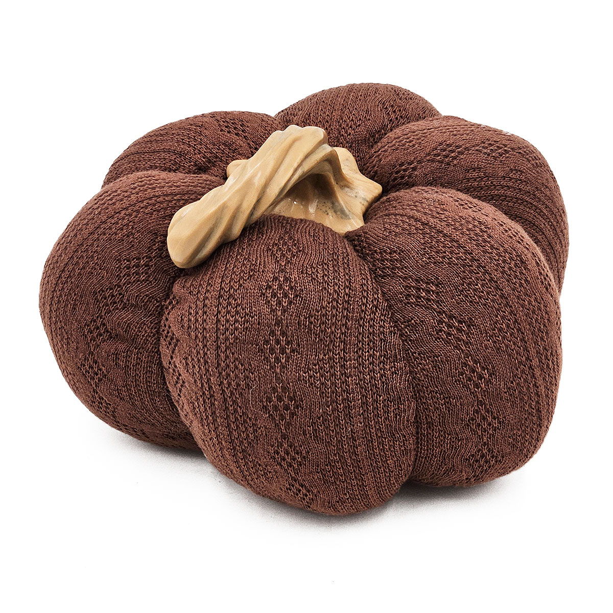 Pumpkin Ornament for Fall Festival Dark Brown
