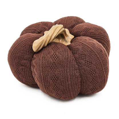 Pumpkin Ornament for Fall Festival Dark Brown