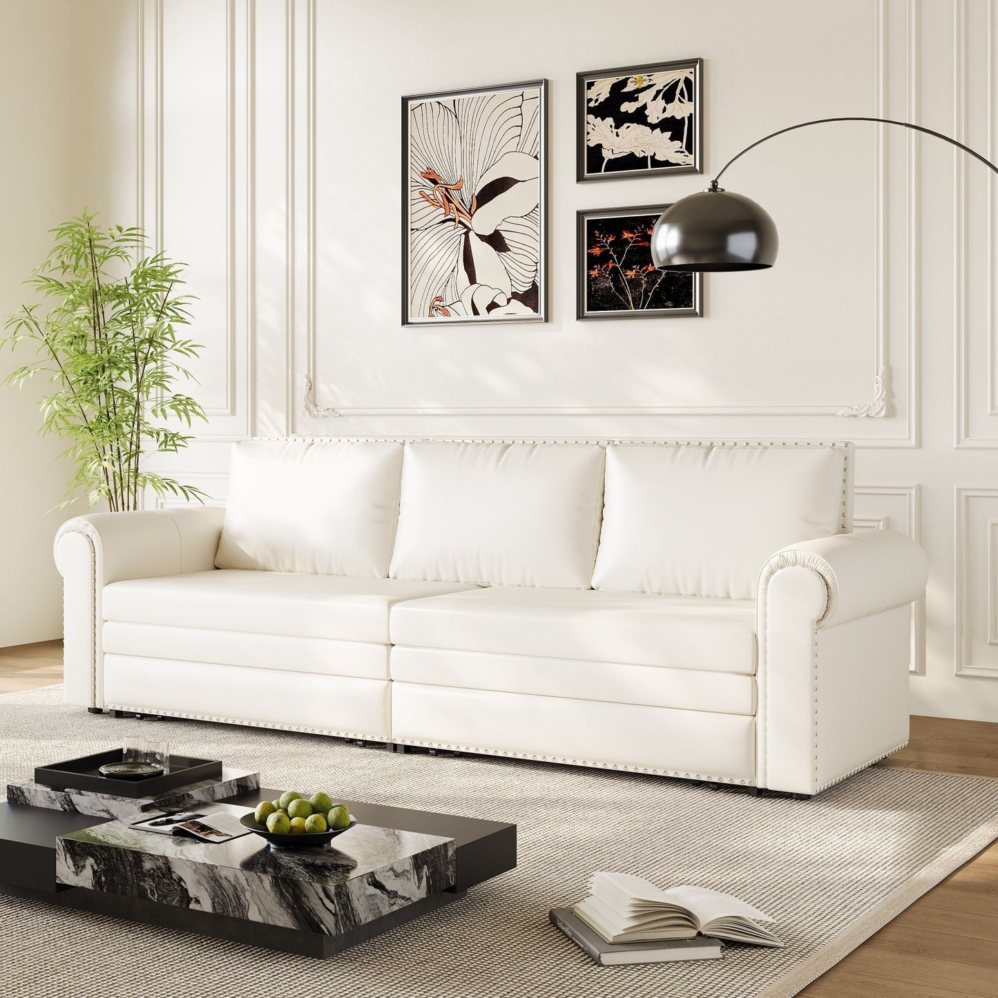 Chesterfield and convertible sleeper sofa