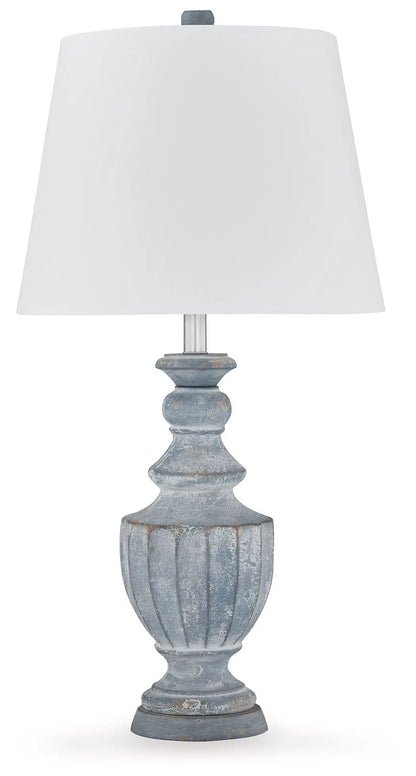 Cylerick Terracotta Table Lamp Antique Blue