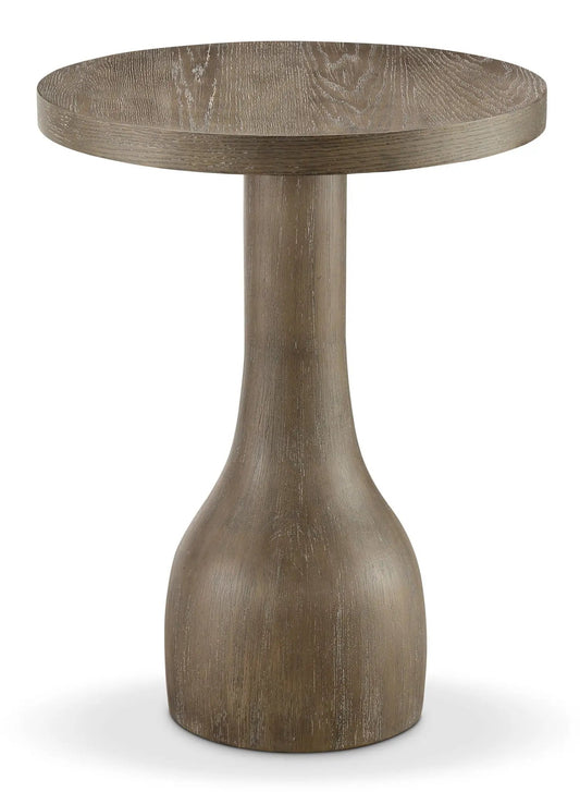 Bosley Round Table, warm brown finish on pedestal base by Unique Piece Furniture on Tampa Home & Garden Store
