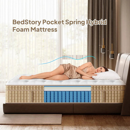 14 Inch Cooling Gel Memory Foam Hybrid Mattress