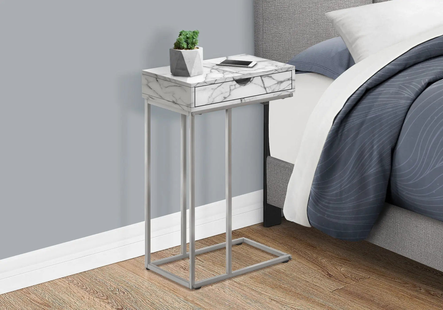 Elegant Accent Table C Shaped and Modern Design