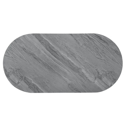 Yukino high gloss sofa table gray marble top by Unique Piece Furniture on Tampa Home & Garden Store