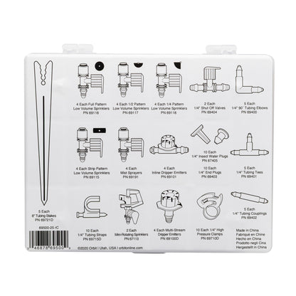92-Piece Drip Irrigation Watering Essential Parts Kit 69500
