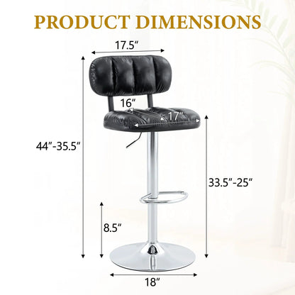 Adjustable Bar Stools With Footrest For Island
