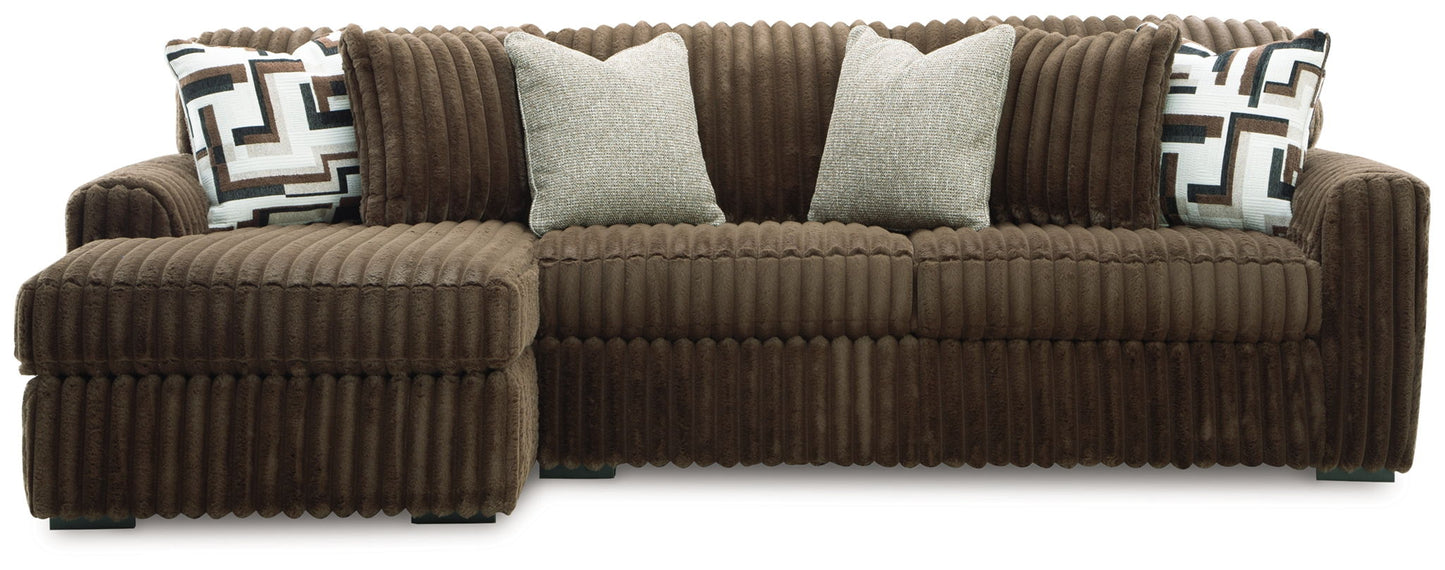 Midnight Madness Sectional and Jumbo Corduroy