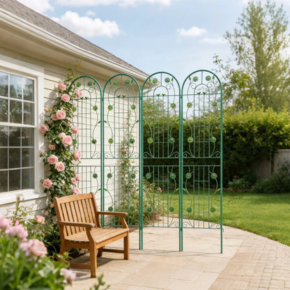 Metal Garden Trellis for Climbing Plants Outdoor