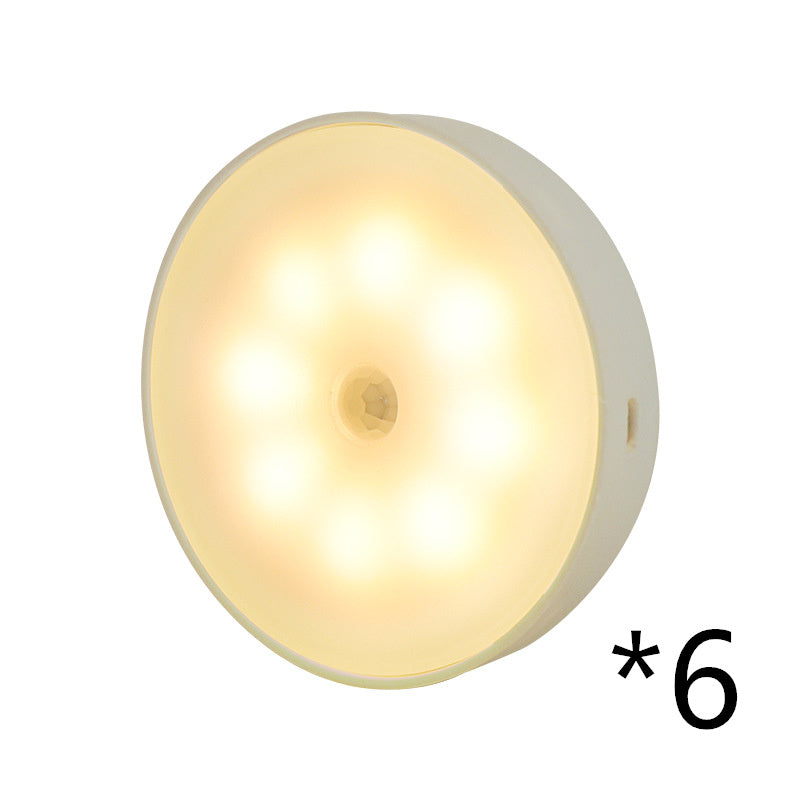 LED Motion Sensor Puck Lights 6pk warm white rechargeable USB cabinet lighting UpTrend Deals on Tampa Home & Garden Store