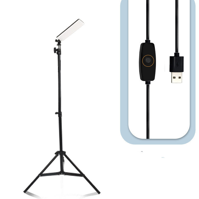 Outdoor camping lamp on adjustable black tripod stand with USB inline controller on Tampa Home & Garden Store
