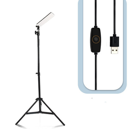 Outdoor camping lamp on adjustable black tripod stand with USB inline controller on Tampa Home & Garden Store