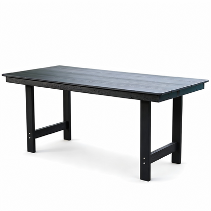 HDPE Patio Dining Set and Four Outdoor Chairs
