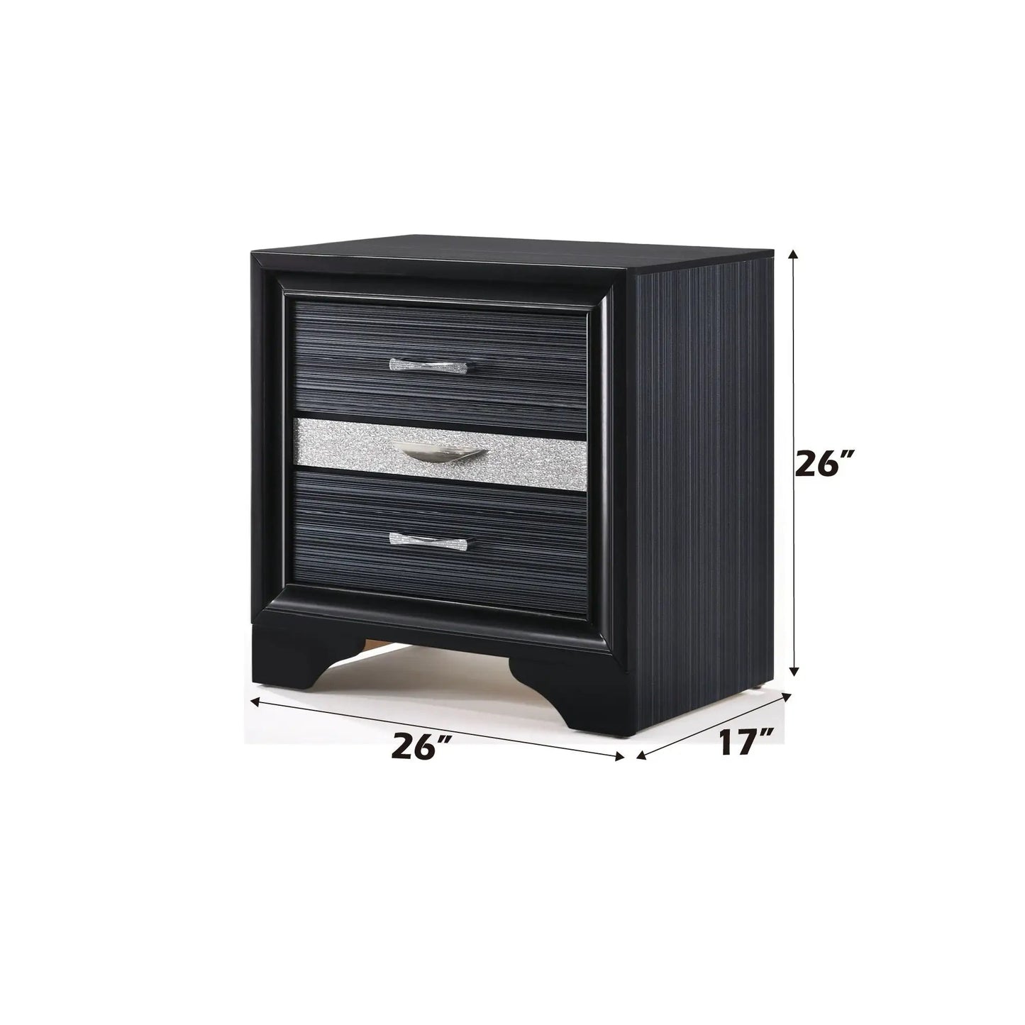 Naima Chic Nightstand With Jewelry Drawer
