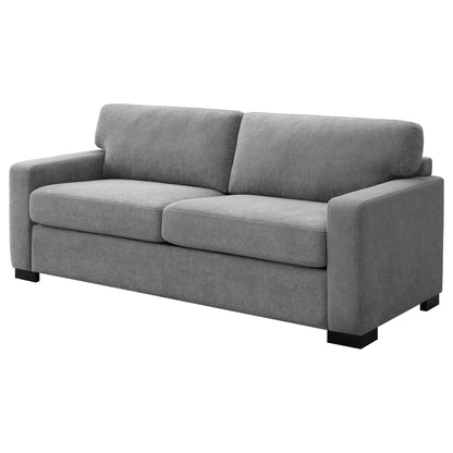 The Gray Queen Sleeper Sofa With Wood Frame
