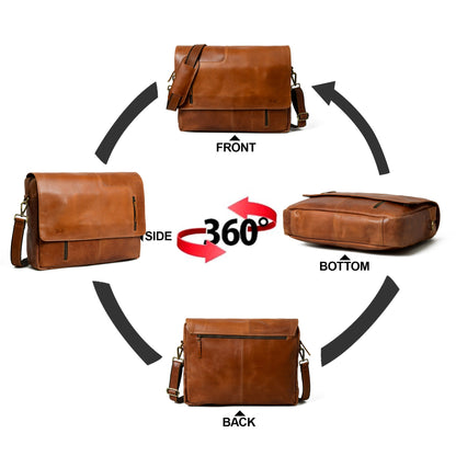 Wilson Tan Leather Crossbody Bag - Tampa Home & Garden Store