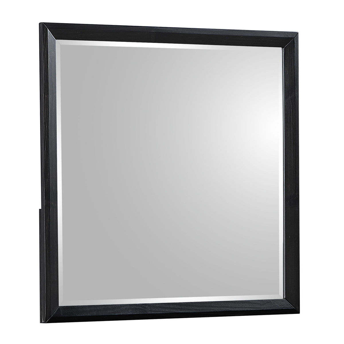 Walnut finished bedroom mirror with beveled glass by HouseOfZazla on Tampa Home & Garden Store